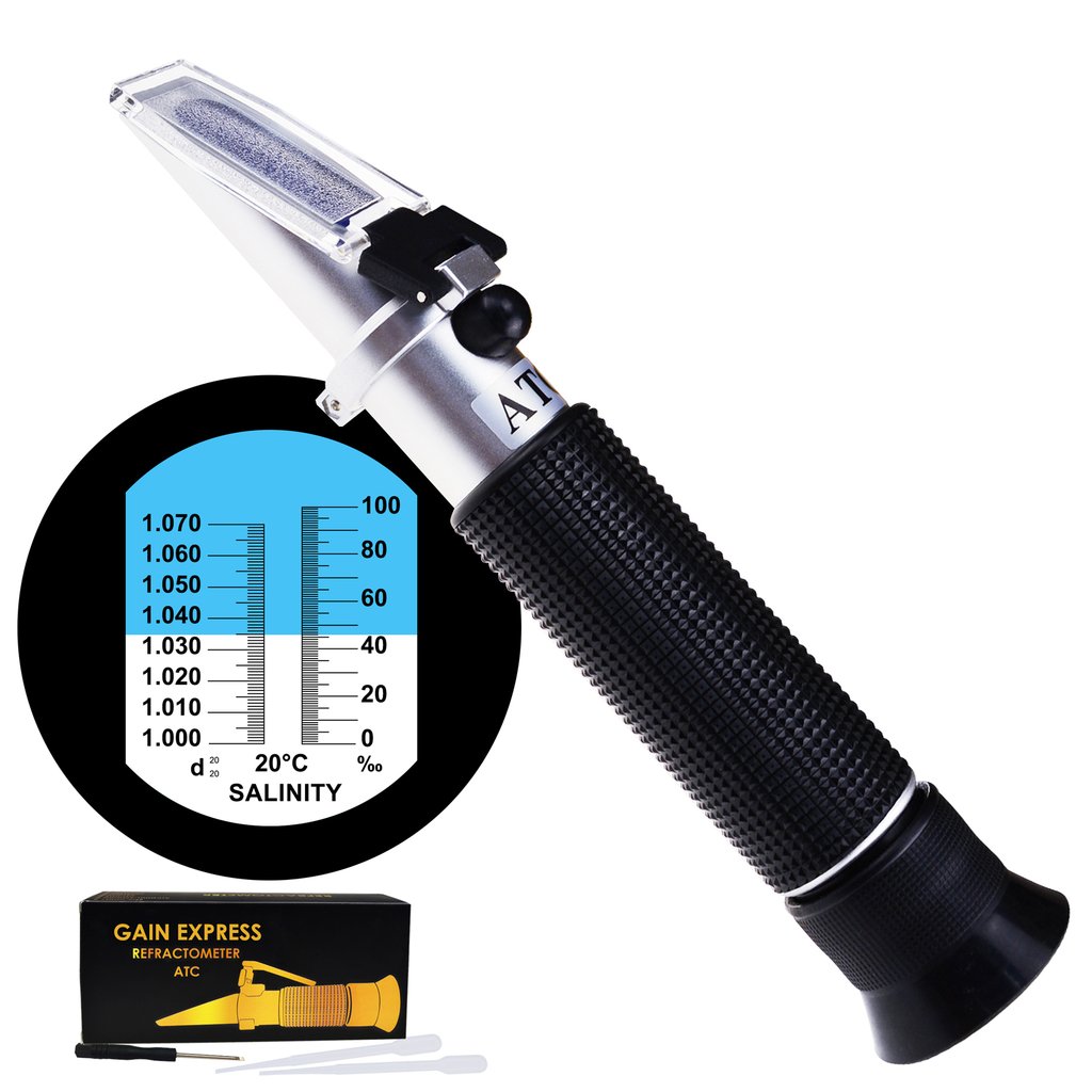 REFRACTOMETER 0 - 10% ATC SALT AND DENSITY METER