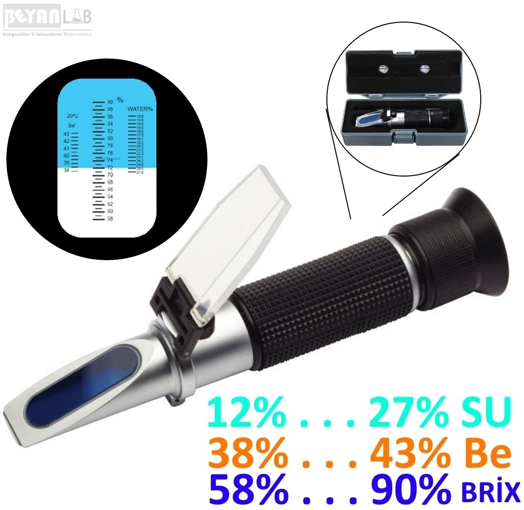 Refractometer Atc 58-90 Brix Meter Honey Herbite